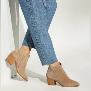 Lucky Brand Lilye Sand Dune Tan Leather Booties